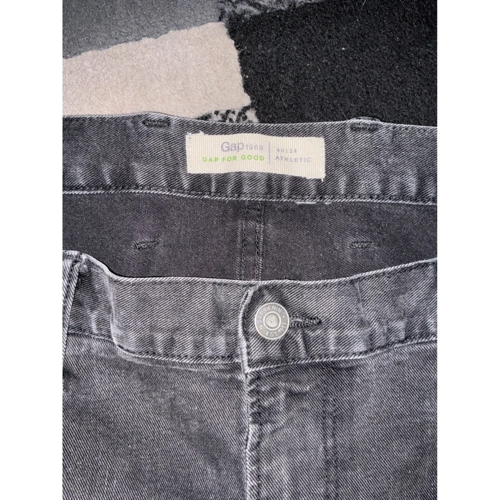 Gap Straight Fit‎ Jeans Mens 40x34 Black Excellent